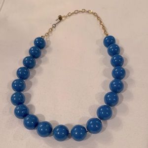 Light blue beaded necklace / choker